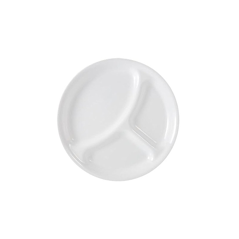 Corelle Livingware Divided Dinner Plate, 10-1/4-Inch, Winter Frost White -