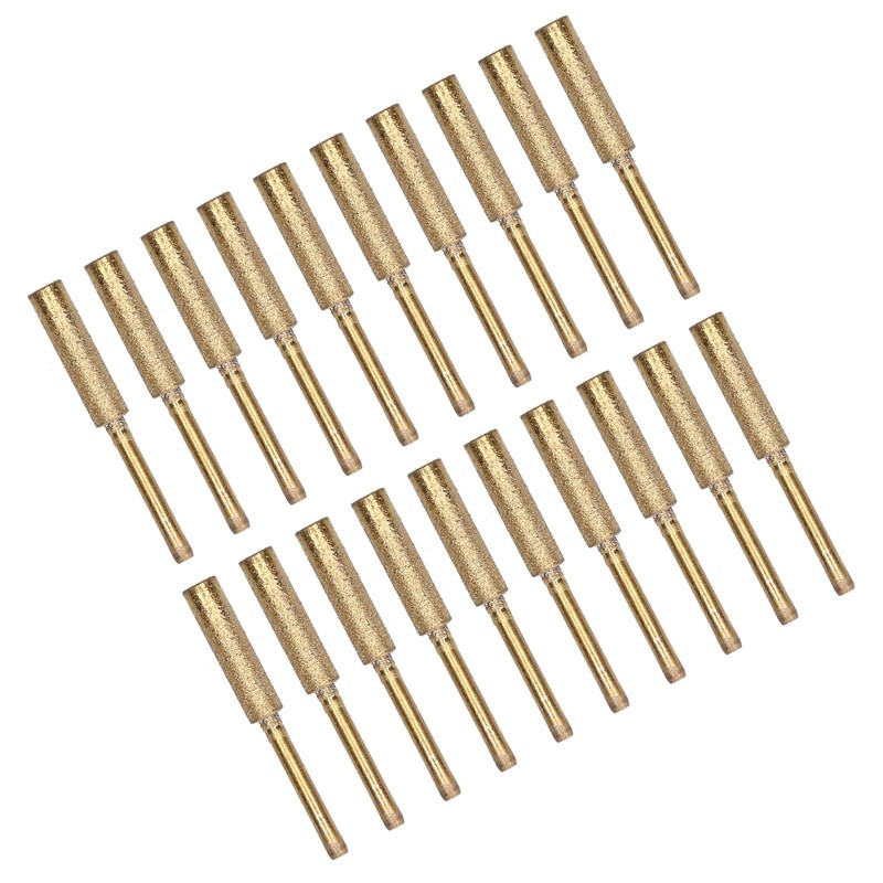 20Pcs Chainsaw Sharpener Burr Grinding Head Rotating File Sharpening Tool
