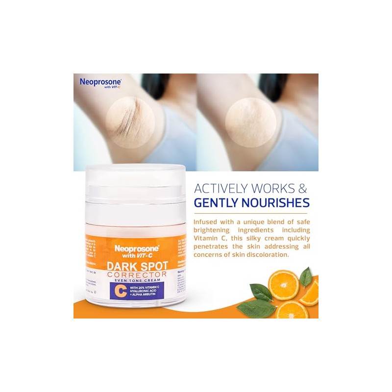 Neoprosone Crema Despigmentante Facial Corporal Vitamina Ácido Hialurónico Antipigmento Aclarante