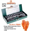 Jonnesway S04H2118S 18 Pcs Professional Hand Socket Set 1/4" Drive