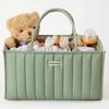 Blissful Diary Baby Diaper Caddy Organizer, Stylish Storage Basket for