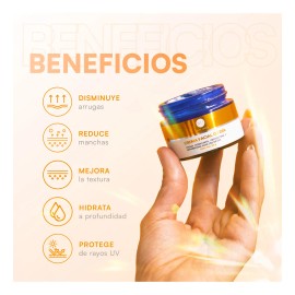 Mist Jewel Crema Día Facial Fps Ácido Hialurónico Ferúlico Vitamina Todo Tipo Piel 50g