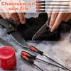 Tenbrachian 4 Pcs Chainsaw Files, Chainsaw Sharpener File, Professional Round