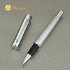 MCNTEIK Silver Rollerball Pen, Stunning Luxury Pen with Mesh Texture