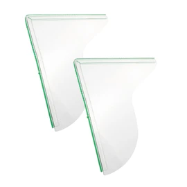 LABRIMP Bath Tub Splash Guard for Walk-in Shower 2 Pack Acrylic Shower Water to Install Leak Proof Match Bathroom Style