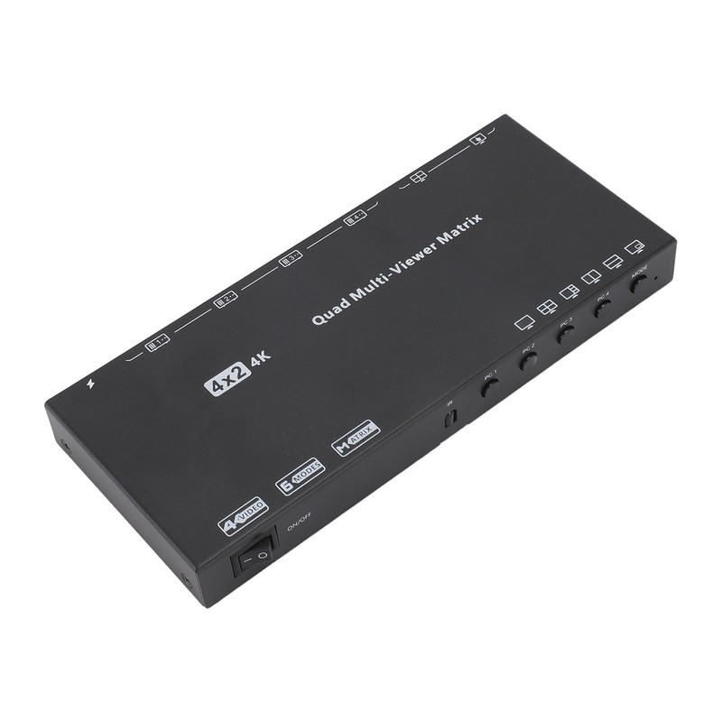 4K 30Hz HD Multimedia Interface Switch Splitter with Remote 6