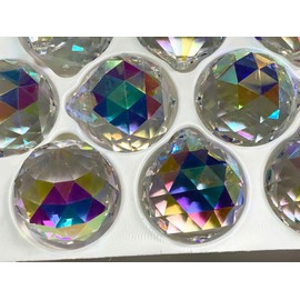 ASFOUR CRYSTAL Suncatcher 40mm Crystal Clear AB Crystal Ball 5 Pack