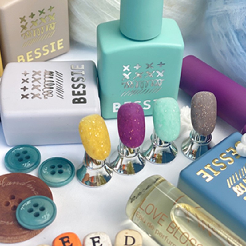 Bessiegel Bessie Gel Tweed Gel Glitter + 30 parts /