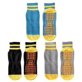 JTMKYO 3 pairs of anti-slip socks, women's anti-slip socks, yoga socks, limited socks, anti-slip socks, Pilates anti-slip socks, suitable for dance, yoga, sports.
