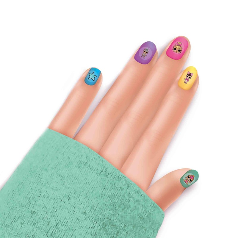 SES Creative 14193 L.O.L. Surprise L.O.L. Nail transfers, Bunte Aufkleber