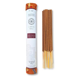 I-SHI-KI BALI Incense, Bali Coffee, Sacred Natural Herbal Incense, Pack of 21