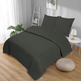 Softex Royal Duvet Cover (Anthracite, 220 x 240 cm)