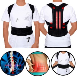 Unbranded Fajas Correctora De Postura Faja Ortopedicas Para Hombres Mujer La Espalda Talla - One Color Black, XXL