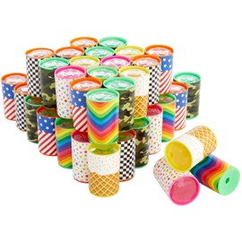 48x Mini Kaleidoscope Prism Toys Party Favors for Kids, 6 Assorted Designs