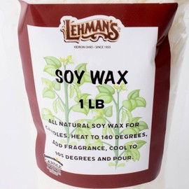Lehman's Candle Making Soy Wax, All Natural, White Pellets, 1 Pound Bag
