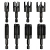 AOKLIT Plug Cutter, 8Pcs Wood Plug Cutters Drill Bit Set