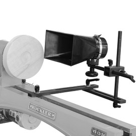 Woodturning Dust Hood Installed on Woodlathe for Effective Dust Extraction Collection, Wood lathe accessory.