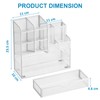 Marbrasse Mesh Desk Organiser,Stationary Organiser,Multifunctional Pen Holder,Desktop Storage and Drawer
