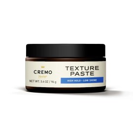 Cremo Premium Barber Grade HAIR STYLING PASTE • TEXTURE • HIGH HOLD • LOW SHINE