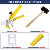 BAUMFEUER Tile Leveling System with Tile Plier and Rubber Mallet,
