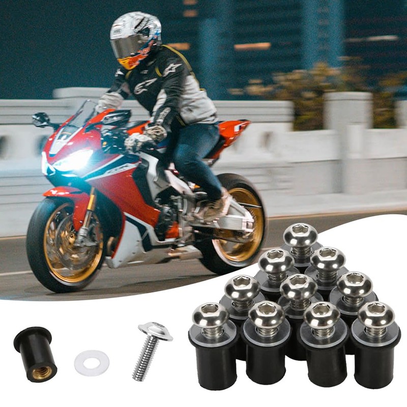 Motorcycle Windshield Mounting Screws, M5 x 16 mm Motorcycle Windscreen