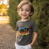 Toddler Boys Monster Truck Graphic Shirt Easily Distracted by Trucks