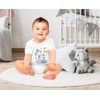 SpecialMe® Baby Bodysuit with Name Print Animal Motifs Rhino Lion