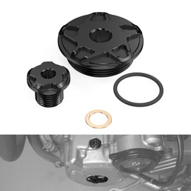 NICECNC Black Engine Timing Plugs Bolts Compatible with Suzuki DRZ400 DRZ400E DRZ400S DRZ400SM 2000-2024 See Fitment 09259-36016-20H 09248-14011 Engine Timing Plugs
