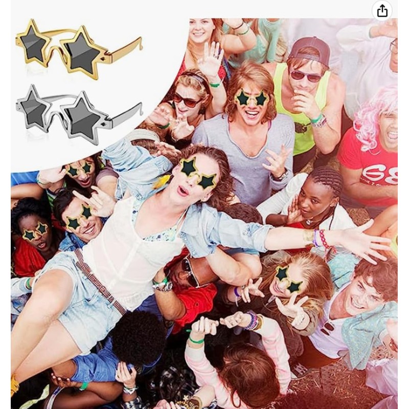 Baogui Star Glasses, Star Sunglasses, Retro Star Hobby Sunglasses, Fashion