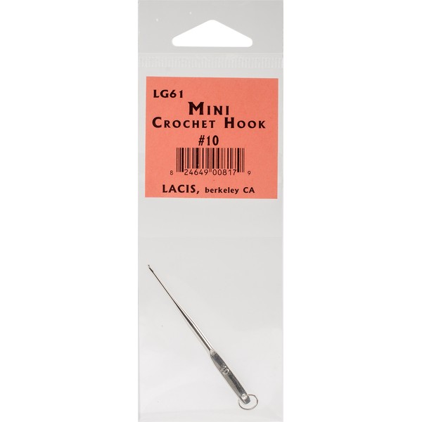 Lacis # 10 Mini Crochet Hook 2.25"