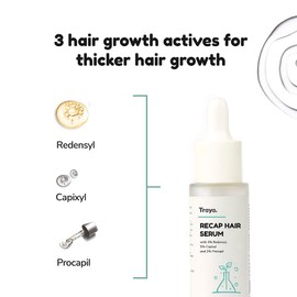 Traya Natural Hair Growth Serum With 3% Redensyl, 5% Capixyl, 3% Procapil For Increasing Hair Thickness, Natural Dht Blocker, For Hair Fall Control & Growth (30Ml)