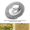6in Derusting Weeding Wheel Mower Twisted Wire Non Rust Durable