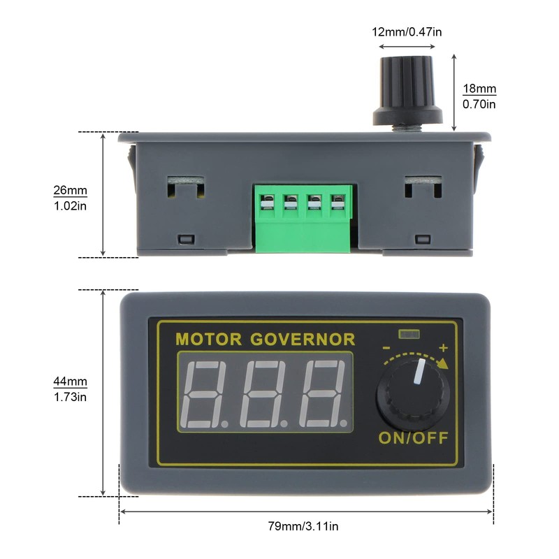 ChgImposs Motor Speed Controller 5V - 30V PWM DC Motor