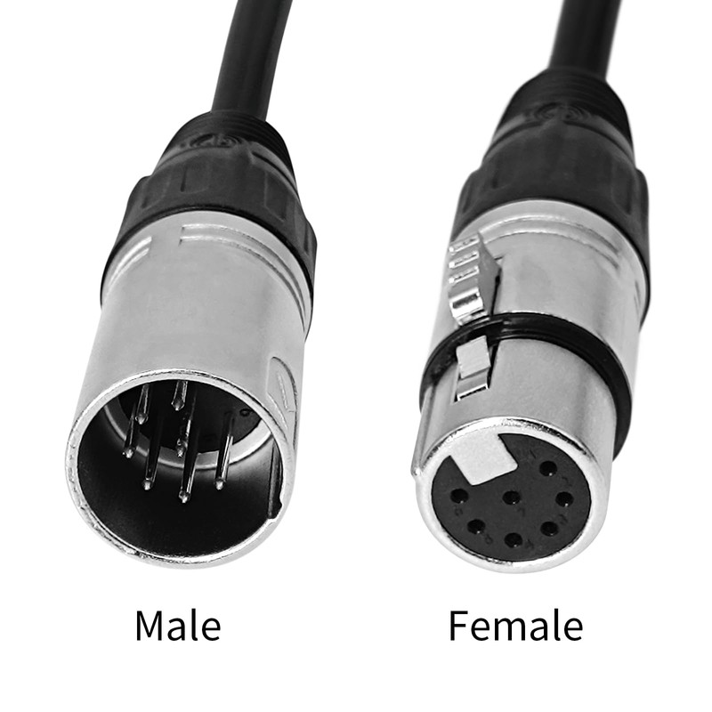 iDhlps 7 Pin XLR Cable, Microphone Cable 7 Pin XLR