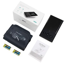 Rgdood Arm Blood Pressure Monitor Dual User 2x90 Memories Blood Pressure Machine Voice Broadcast with (8.5"-16.5") Cuff Size 4*AAA Batteries 5V & 1A Type C USB Port