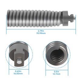 Cutetool 91037 Cable Repair Coupling suitable for RIDGID Drain Cleaner Fittings, 1/2-Inch IW Solid Core Drain Cable Coupling, End Repair Connector for K-400 K-3800, Twist-On Replacement
