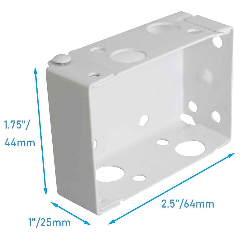 WhyHKJ 4PCS Blind Headrail Brackets 2x2.5 Inch Roller Shutter Fittings