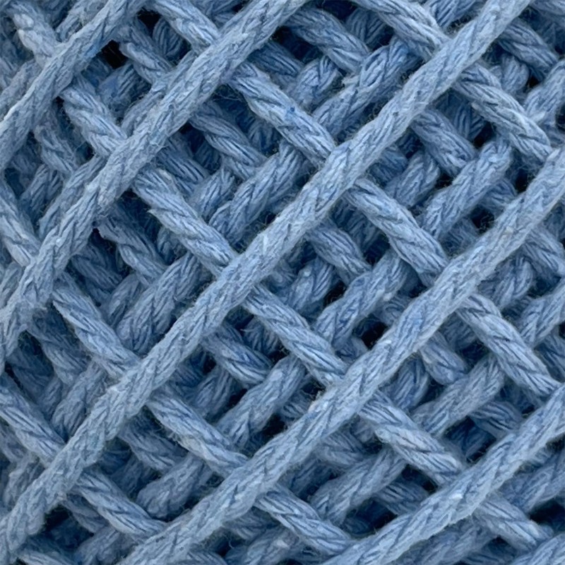 MAKRAMA Cuerda de Algodón 2mm Macramé Kit 3pz 300gr (Aquamarine)