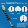 Toolsy 10 Pack Toothbrush Replacement Heads Compatible with Bitvae D2