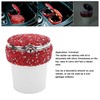 Car Ashtray DiamondStudded Smokeless Container with LED Light Indicator Multifunctional