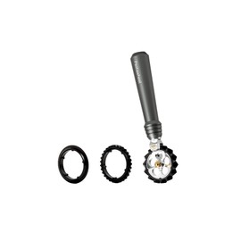 MARCATO Pastawheel Dough Cutter, Powder, Grey, Anodised Aluminium, 15 x 3 x 3 cm, Precise Cut, Elegant Design