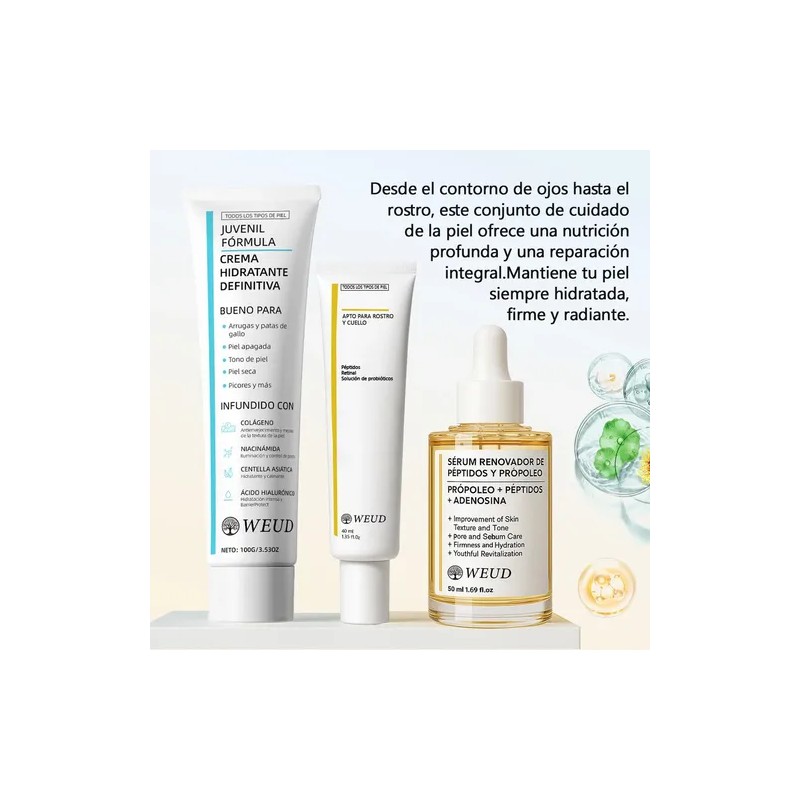 3pc Express Aclara Serum Ojos Hidratante Crema B3 Colágeno