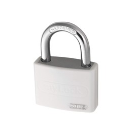 ABUS - T65AL/40mm My Lock Aluminium Padlock White Keyed Alike 6401