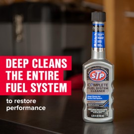 STP Complete Fuel System Cleaner, Fuel Cleaner Deep Cleans Entire Fuel System, 5.25 Oz, Multicoloured, 1 Count (Pack of 1)