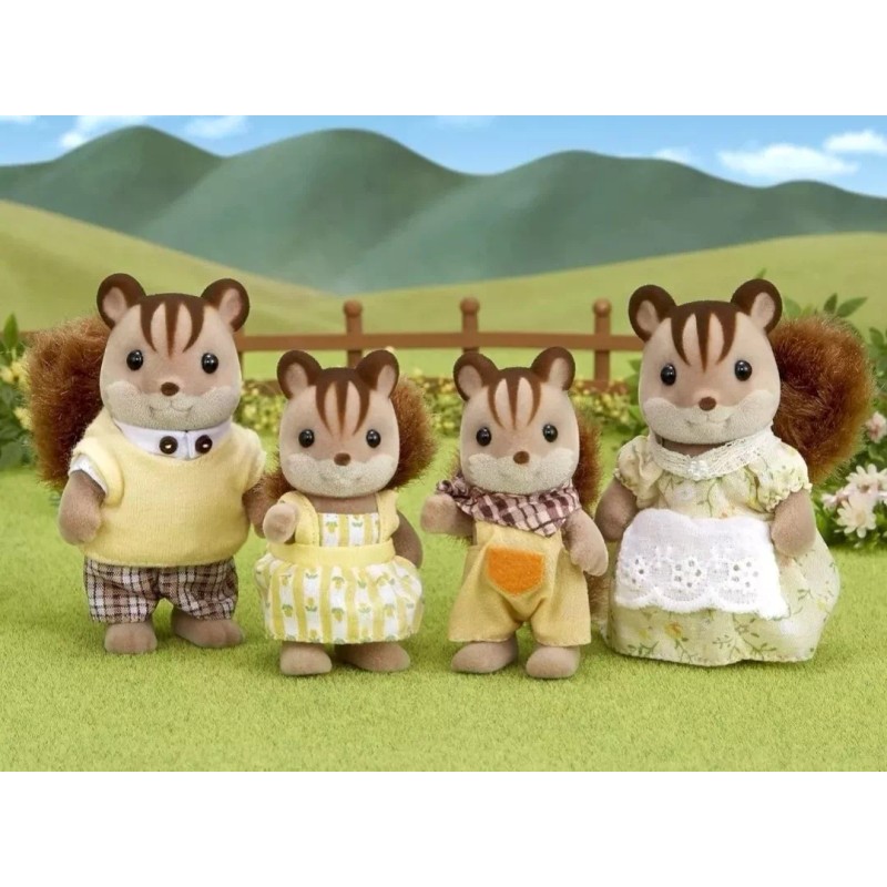 Epoch Sylvanian Families Familia Ardilla Ternurines Ardillas