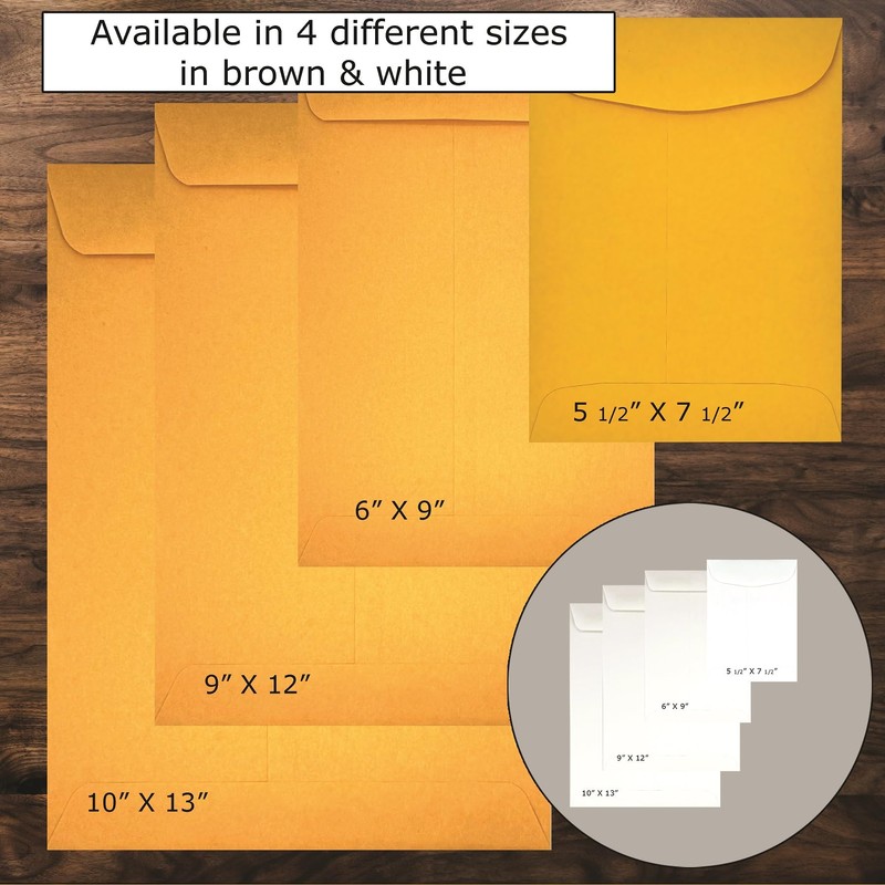 Cashier Depot 6" X 9" Catalog Envelope (Open End), Premium