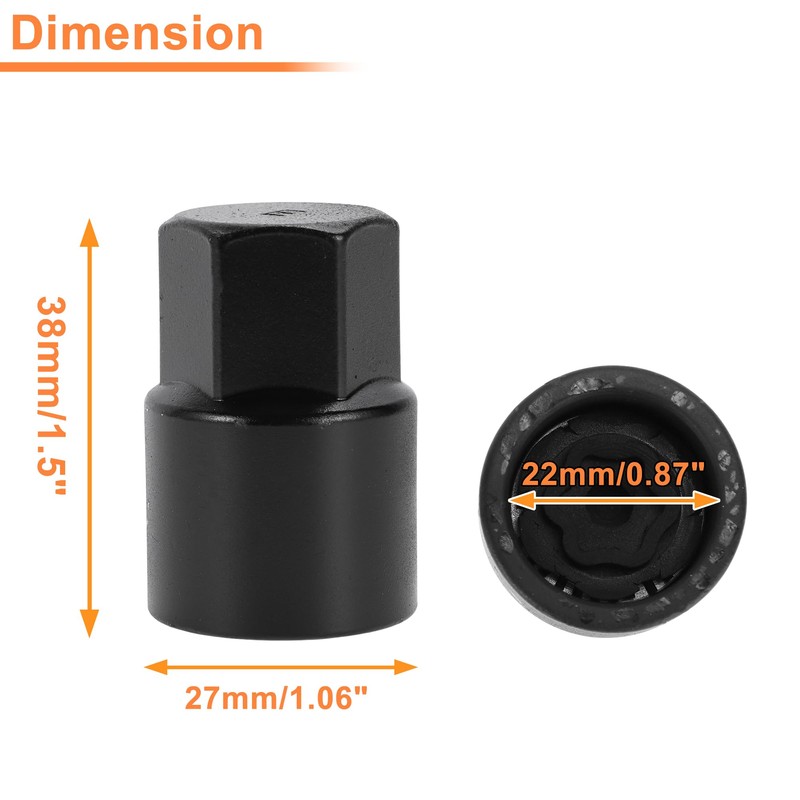 E Wheel Lock Lug Nut for Toyota for Lexus Anti-Theft