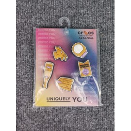 Crocs 2 PACK MIXED LOT CROCS JIBBITZ CHARMS HOCKEY & WINNER 5 PACK