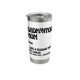 Badminton Mom Player Shuttlecock Stainless Steel Insulated Tumbler