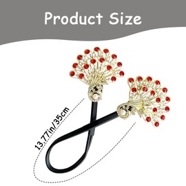 6 PCS Rhinestone Hair Bun Makers Fashion Lazy Bun Maker Elegant Hair Curler French Twist Bun Maker Twist Scrunchies Hairstyle Shaper Accessories Easy Fast Snap Roll Hair Tool for Women Girls